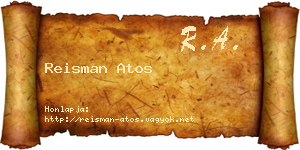Reisman Atos névjegykártya